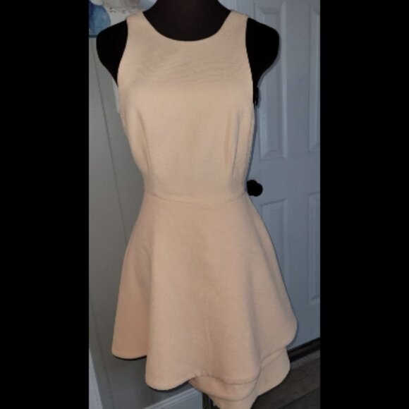 C/MEO Collective Peach Skater Asymmetrical Dress Size S - Picture 5 of 10